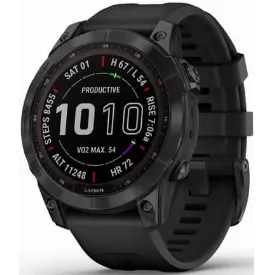 Умные часы Garmin Fenix 7 Sapphire Solar 47 мм Wi-Fi, черный